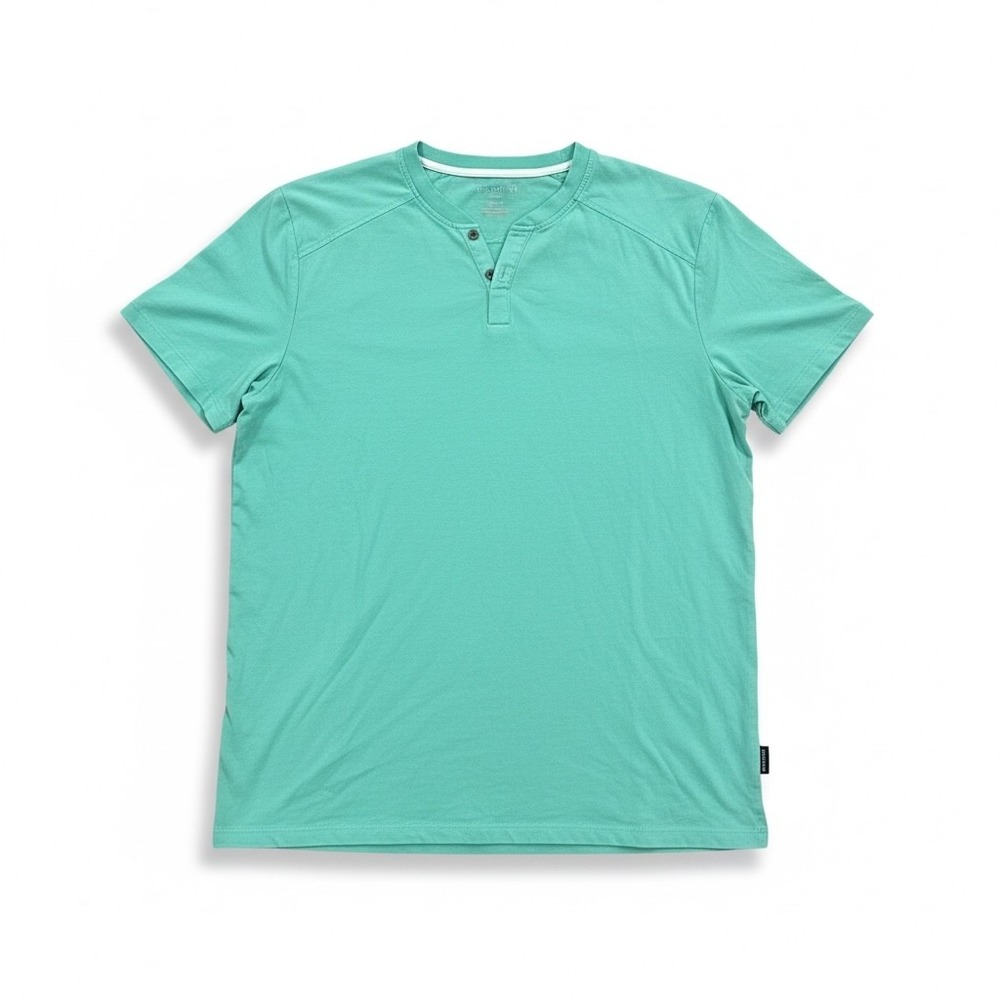 Kenneth‎ Cole Henley T Shirt Mint Green Soft Stretch Minimalist Basic Men M